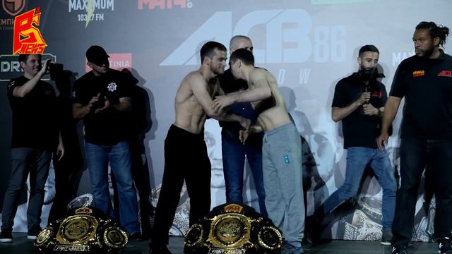 Взвешивание главных поединков ACB 86 смотреть онлайн