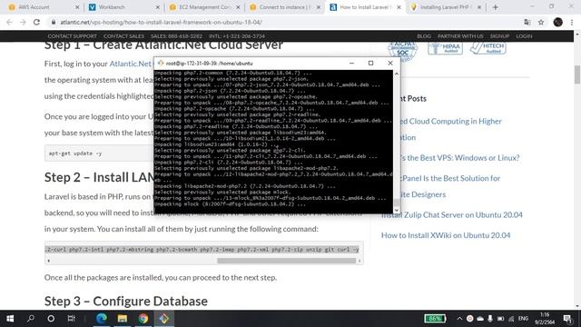 Install Laravel (PHP Frameworks) on AWS EC2 смотреть онлайн