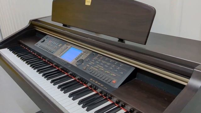 Yamaha Clavinova CVP-205 digital piano in dark rosewood finish stock number 24024 смотреть онлайн