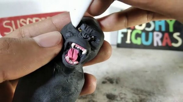 King Kong 2005 de plastilina/How to make King Kong with clay sculpting