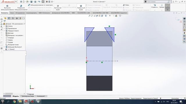 Screw in solidworks/Гайка в solidworks #solidworks #screw #3d_model смотреть онлайн