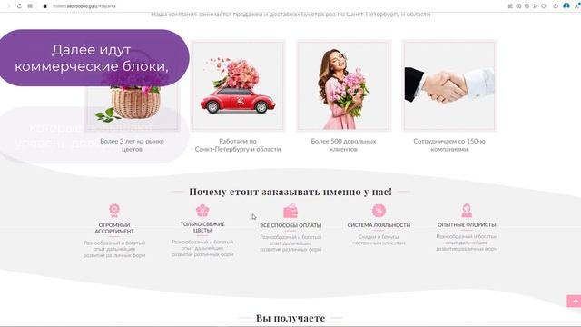 Готовый сайт для цветочного магазина смотреть онлайн