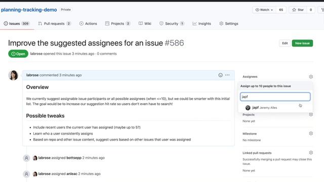 Find issue and pull request assignees faster with type ahead search - GitHub Checkout смотреть онлайн
