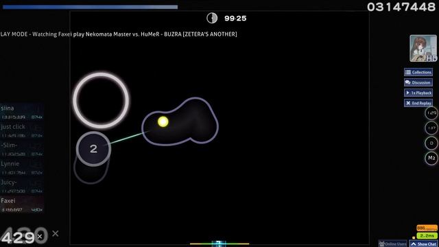 Nekomata Master vs. HuMeR - BUZRA [ZETERA'S ANOTHER] +HD 5.00* 99.00% FC | #17 смотреть онлайн