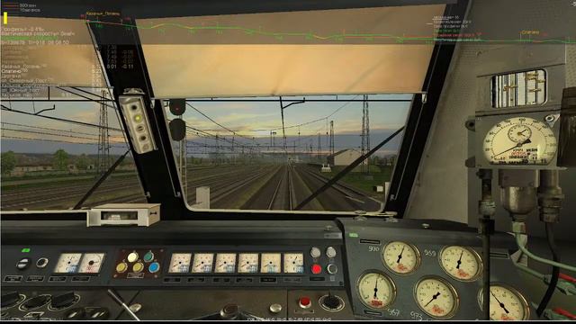 ZDSimulator. Поезд Москва-Харьков, сценарий Белгород-Харьков смотреть онлайн