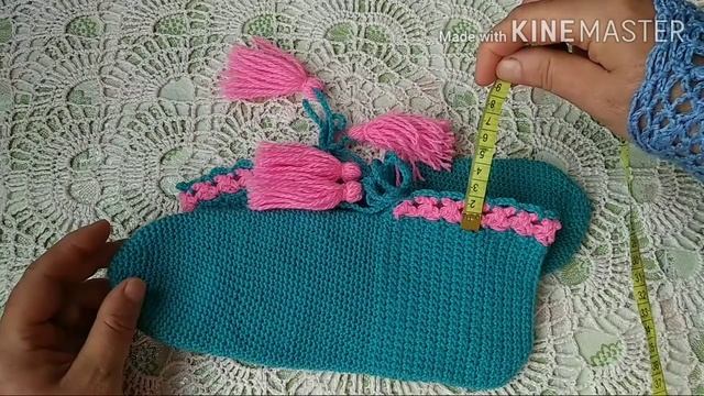 Удобные тапочки-следки крючком простым ,плотным узором.Экспресс мастер-класс. смотреть онлайн