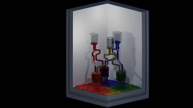 Blender | Flip fluids addon colour mixing смотреть онлайн