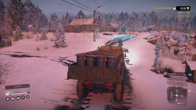 Snowrunner - Amur, Endurance Run, Gold Medal, (7 min 2 sec). ZiKZ 605R. смотреть онлайн