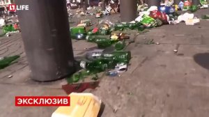 Русские фанаты гоняют англичан по Марселю