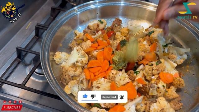 My Keto Cauliflower Pasta Meal Recipe! (with Veggies) ???