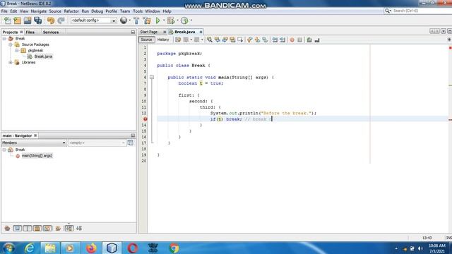 Java the complete Reference Ninth Edition (Chapter 5) Example (23) Break as a Form fo Goto смотреть онлайн