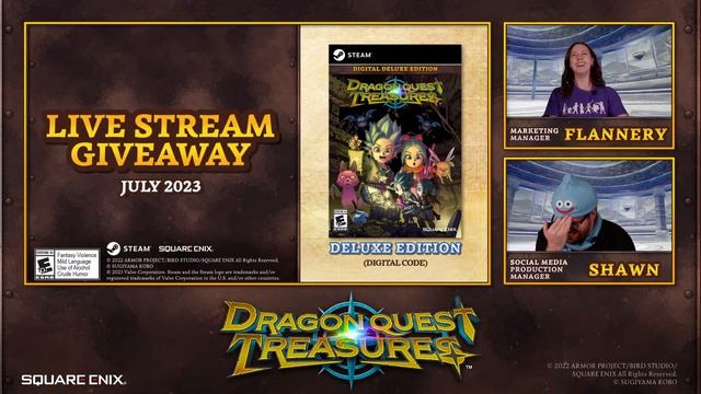 DRAGON QUEST Treasures Steam Launch Live Stream! смотреть онлайн