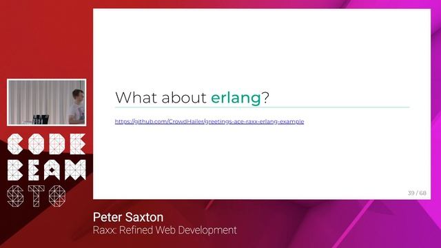 Peter Saxton - Raxx; refined web development - Code BEAM STO
