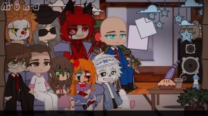 「 Fandoms 」react to each other // 「 Фандомы 」реагируют на друг друга {Alastor&Sans} [4/5] [RU/US]