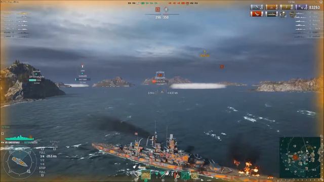 World Of Warships - Gneisenau Ranked 1 смотреть онлайн