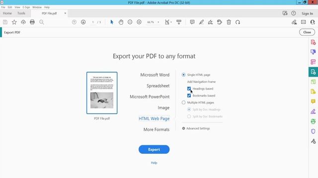 How to convert pdf to html using Adobe Acrobat Pro DC 2022 смотреть онлайн