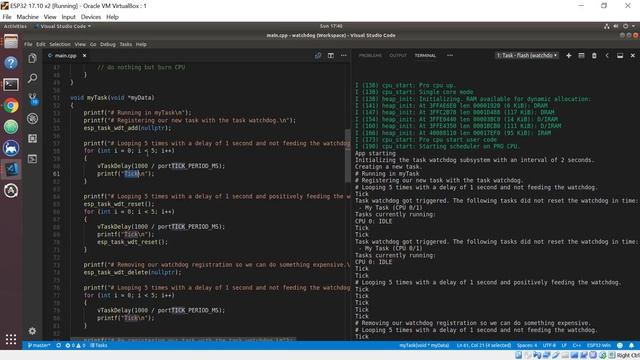 ESP32 Technical Tutorials: Watchdog Processing смотреть онлайн