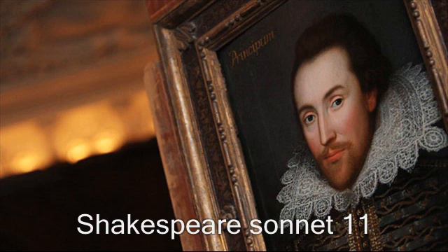 william shakespeare sonnet 11 смотреть онлайн