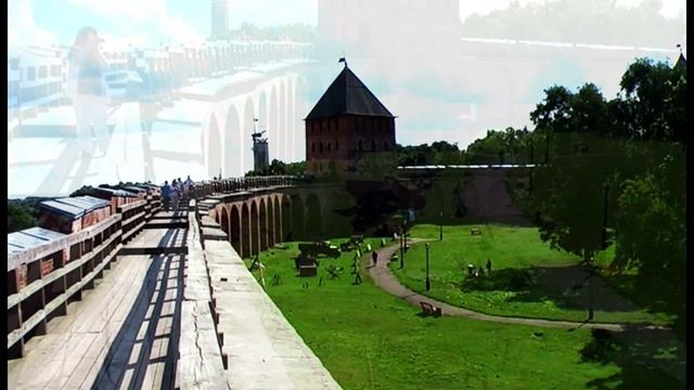 Прогулка по стенам кремля ( Боевой ход ) - Великий Новгород смотреть онлайн