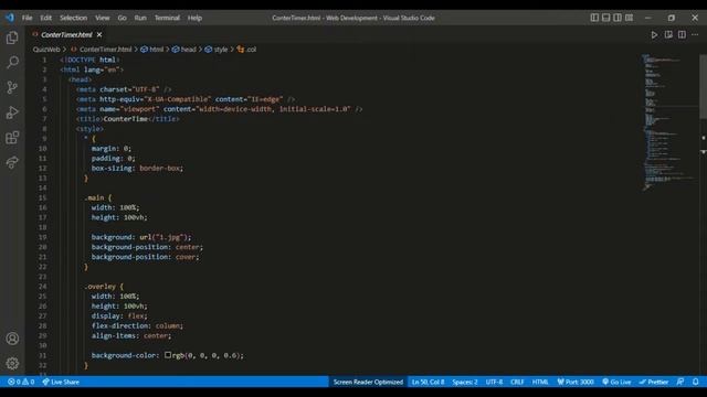 TimeCounter | Web Design for beginners | Using HTML CSS JS | смотреть онлайн