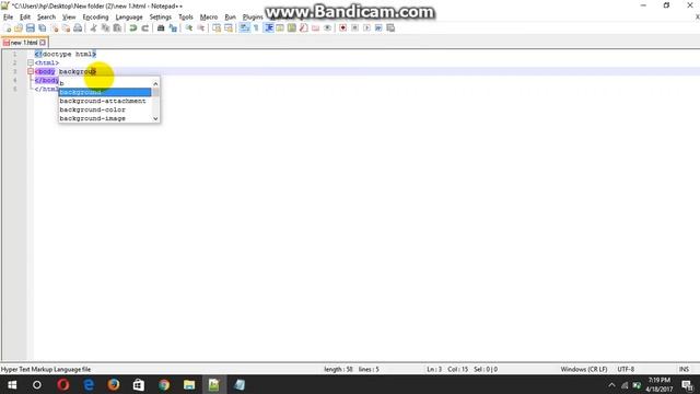 How to add a picture as background in HTML (with Notepad++) смотреть онлайн