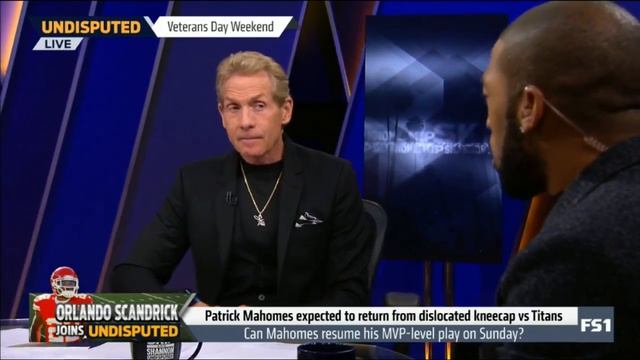 UNDISPUTED | Orlando Scandrick react to Mahomes expected to return from dislocated kneecap vs Titan смотреть онлайн