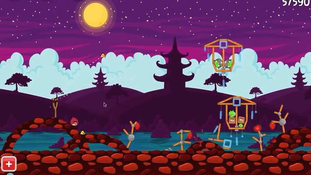 Angry Birds McDonalds MoonCake Level 1 Walkthrough смотреть онлайн