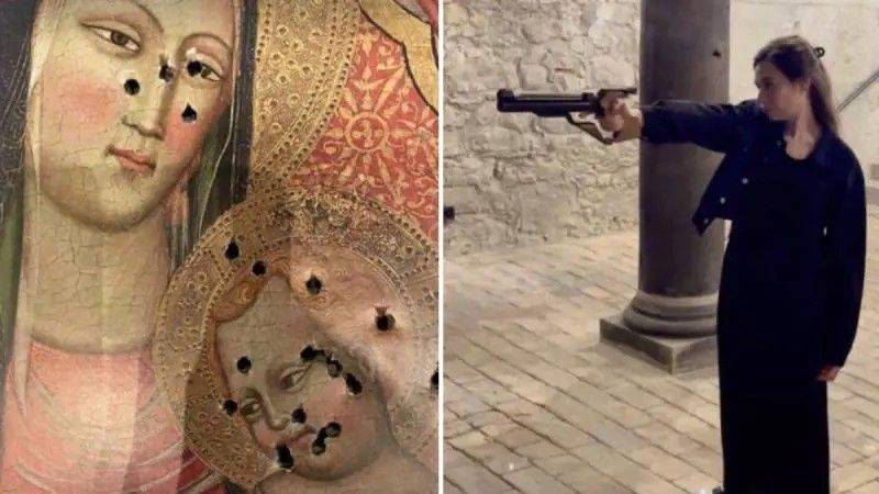 Si può essere liberi di non rispettare? (Liberale spara all'immagine della Madonna col bambino) смотреть онлайн