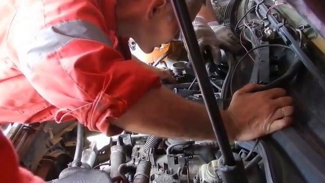 Opel Omega ремонт головки,замена ГРМ(the timing belt repairs) смотреть онлайн