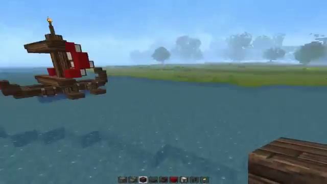 Как построить мелкие корабли в майнкрафт СРЕДНЕВЕКОВЬЕ! смотреть онлайн