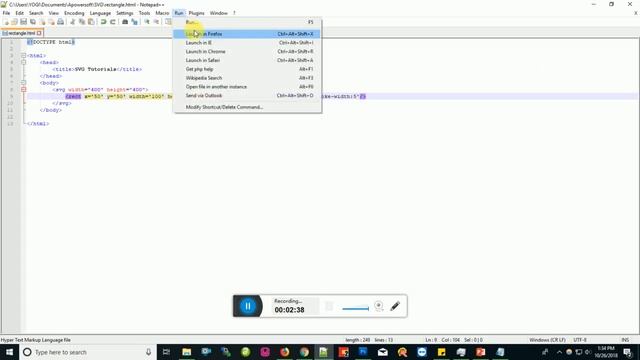 2. How to draw Rectangle | SVG tutorials | cspoint website design tutorial смотреть онлайн