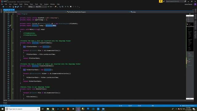 Creating a Temporary Storage Folder Using C# - Create a Folder That Automatically Cleans Itself Out смотреть онлайн