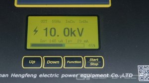 Измерение тангенса диэлектрических потерь емкостного трансформатора 750 кВ прибором Hengfeng HFJS.