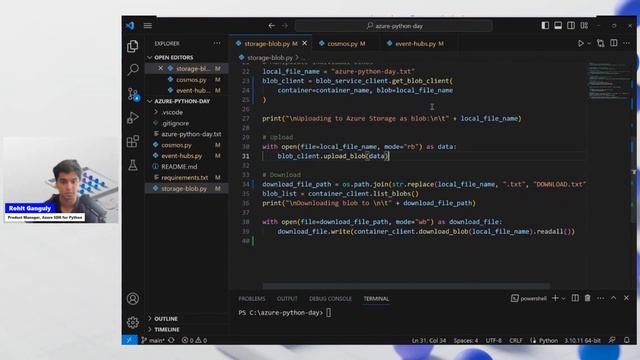Simple, Fast, Idiomatic: An Intro to the Azure SDK for Python смотреть онлайн