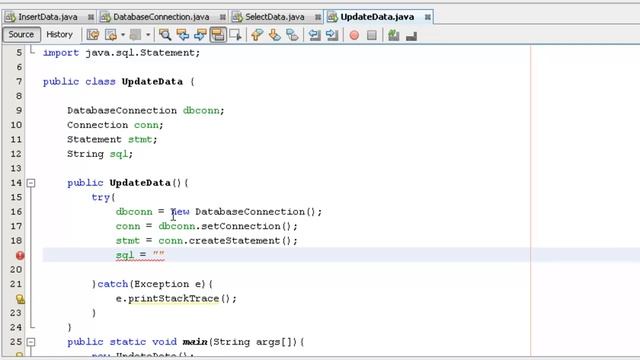 JDBC Tutorial for Beginners - 6 - Java Program to "Edit Table Rows" using JDBC API | JDBC in Java смотреть онлайн
