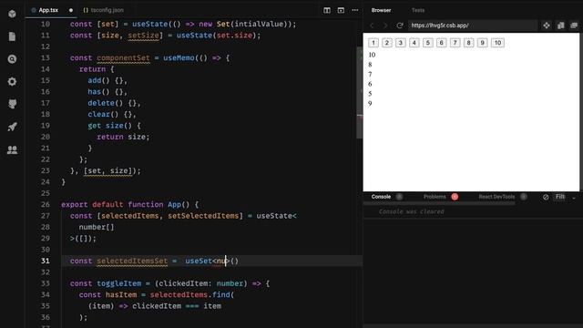 Работа с map и set в React компонентах смотреть онлайн