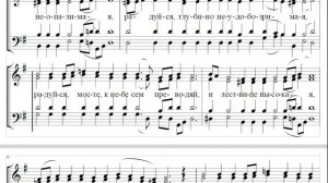 🎼 "Совет превечный" знаменный роспев в гарм. Д. Соловьева (все партии)