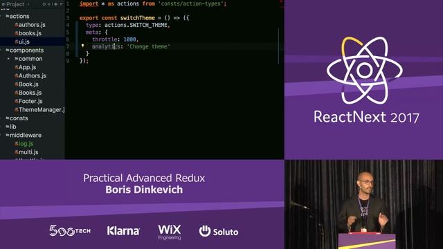 Boris Dinkevich: Practical Advanced Redux — ReactNext 2017 смотреть онлайн