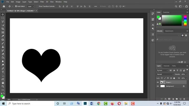 How to insert a picture into a shape in Photoshop | Custom Shapes in Photoshop | Photoshop Shape смотреть онлайн