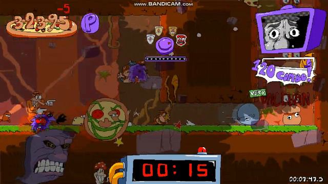 Pizza Tower Eggs Lap Mod - Gnome Forest Lap 4 & 3 P Rank Hardmode with Heat Meter = JAHANNAM! смотреть онлайн