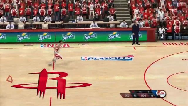 NBA Live 10 - 2014 Rockets vs Thunder First Half смотреть онлайн