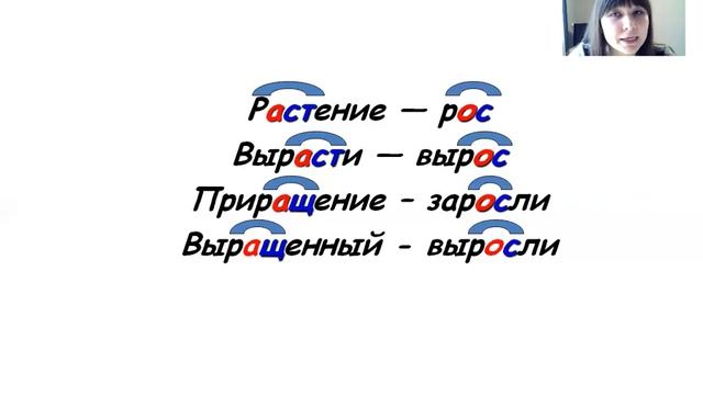 Буквы а – о в корне -раст- – -ращ- – -рос- смотреть онлайн