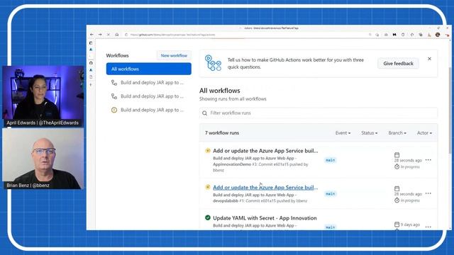 Deploying a Java App to Azure App Service using GitHub Actions & Continuous Integration смотреть онлайн