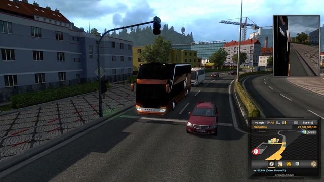 ETS2 1.36 Mods |Truck Mod| - Driving a Bus Out from City in the Setra 431 DT V5 Bus Mod смотреть онлайн