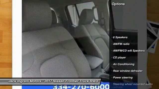 2017 Nissan Frontier Montgomery AL N17556 смотреть онлайн