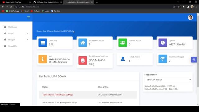 Penerapan Logout, Sweet Alert, & Menu Active Pada Laravel & Mikrotik API : PART #13 смотреть онлайн