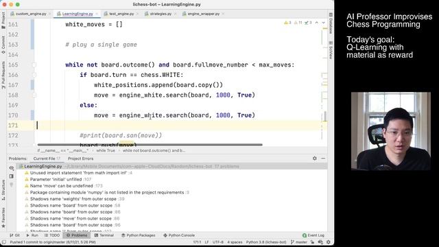 Actual Reinforcement Learning | AI Professor Improvises Chess Programming #12 смотреть онлайн