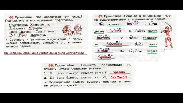 ГДЗ Рабочая тетрадь по русскому языку 3 класс Страница.31 Часть. 2 Канакин смотреть онлайн