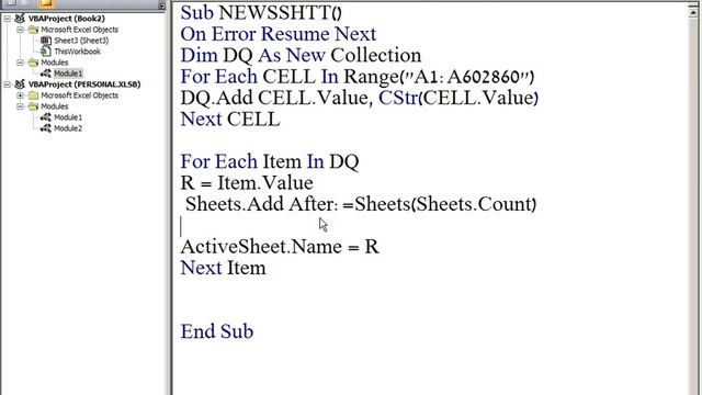 Make Pivot Table With VBA Macro