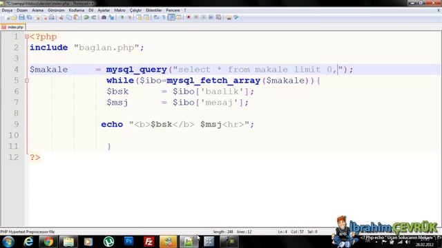 Php Dersleri 64 - Mysql Limit Belirterek Veri Çekme İşlemi смотреть онлайн